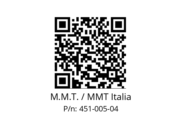   M.M.T. / MMT Italia 451-005-04