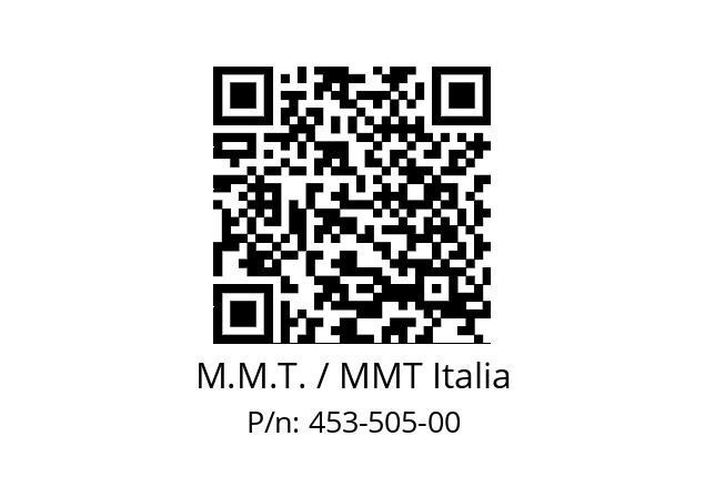   M.M.T. / MMT Italia 453-505-00