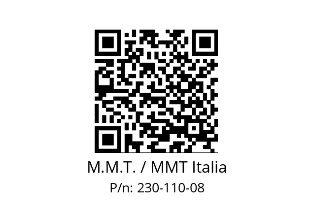   M.M.T. / MMT Italia 230-110-08