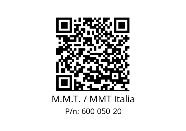   M.M.T. / MMT Italia 600-050-20