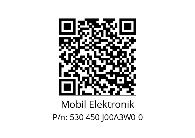   Mobil Elektronik 530 450-J00A3W0-0