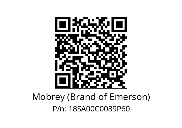   Mobrey (Brand of Emerson) 18SA00C0089P60