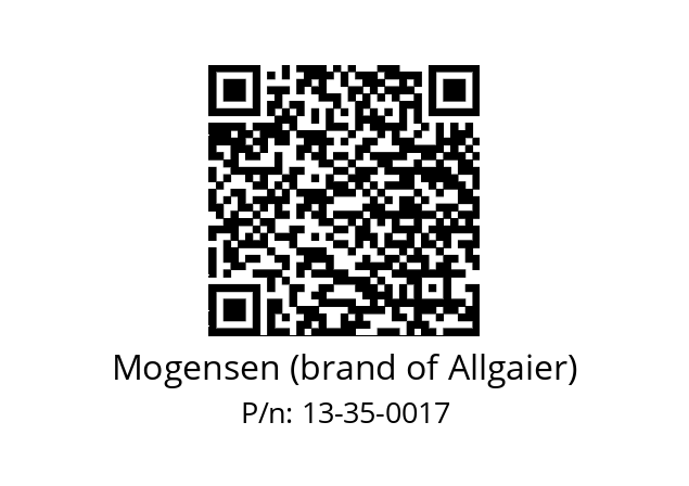   Mogensen (brand of Allgaier) 13-35-0017