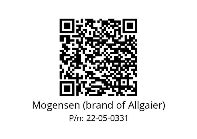   Mogensen (brand of Allgaier) 22-05-0331