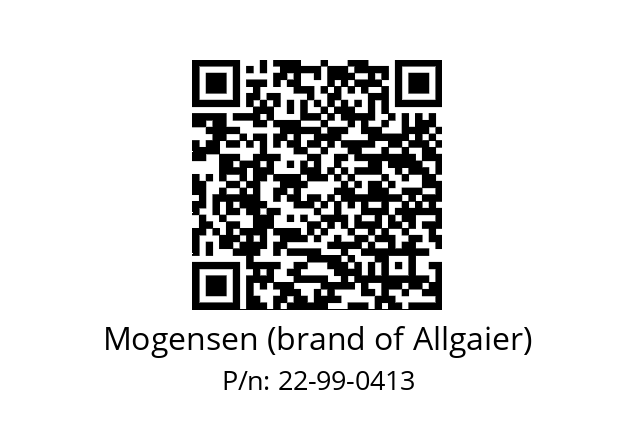   Mogensen (brand of Allgaier) 22-99-0413