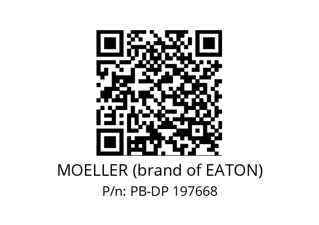   MOELLER (brand of EATON) PB-DP 197668