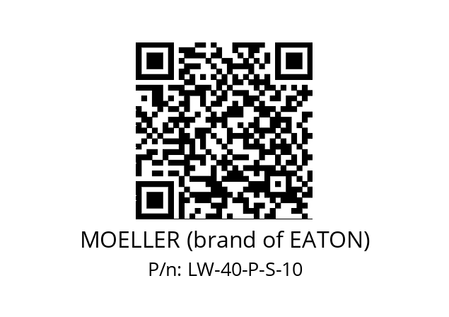   MOELLER (brand of EATON) LW-40-P-S-10