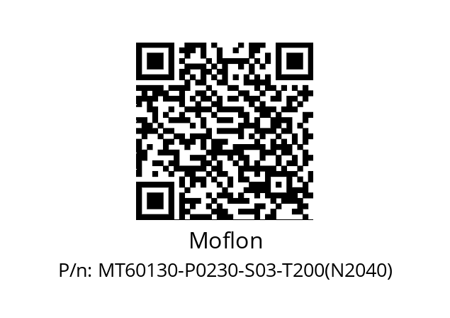   Moflon MT60130-P0230-S03-T200(N2040)