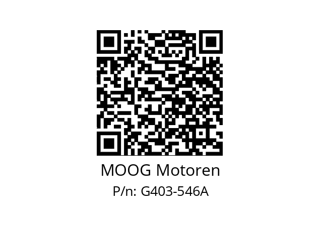  G-3-M6-048-03-01-01-01  MOOG Motoren G403-546A