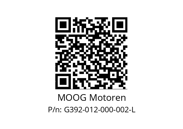   MOOG Motoren G392-012-000-002-L