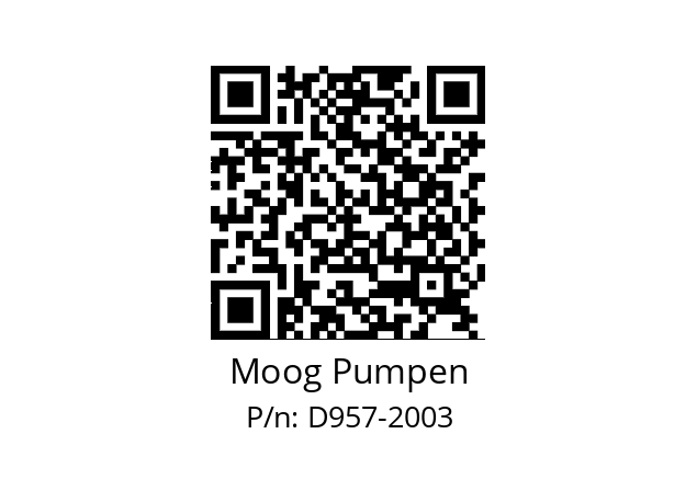   Moog Pumpen D957-2003