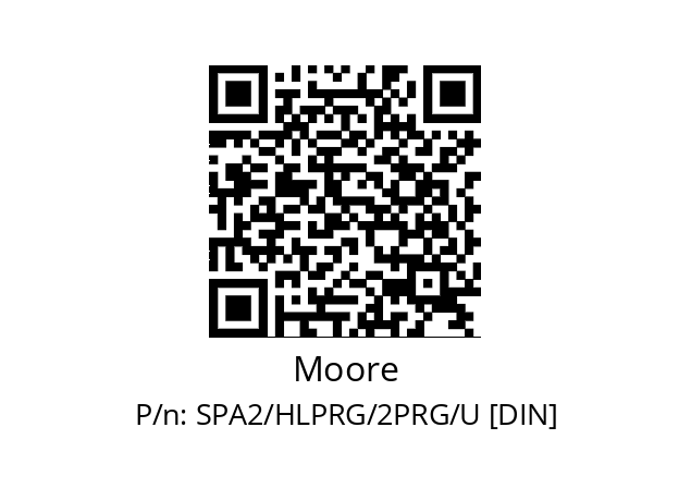   Moore SPA2/HLPRG/2PRG/U [DIN]