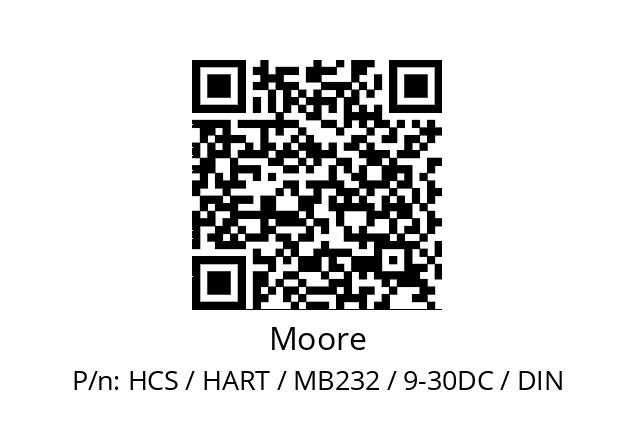   Moore HCS / HART / MB232 / 9-30DC / DIN