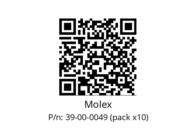   Molex 39-00-0049 (pack x10)