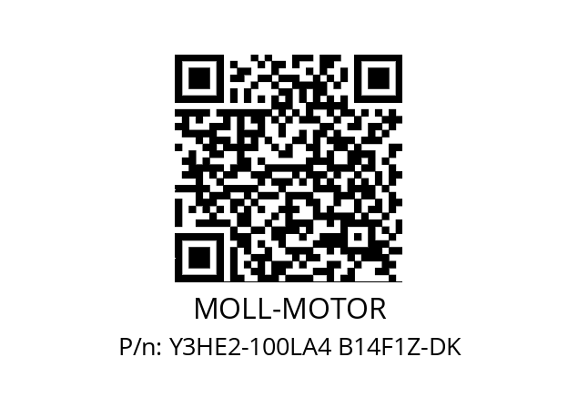   MOLL-MOTOR Y3HE2-100LA4 B14F1Z-DK