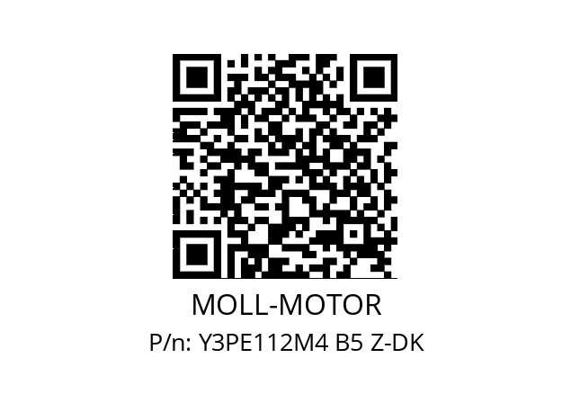   MOLL-MOTOR Y3PE112M4 B5 Z-DK