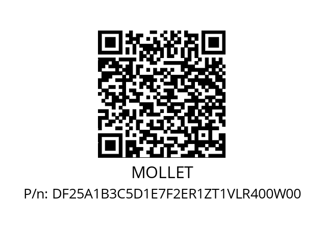   MOLLET DF25A1B3C5D1E7F2ER1ZT1VLR400W00