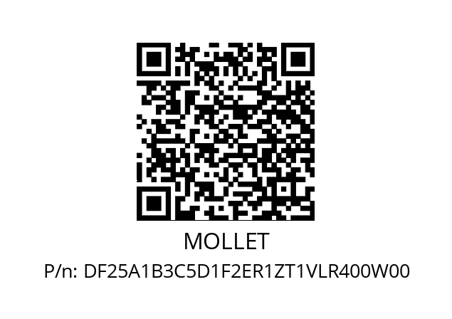   MOLLET DF25A1B3C5D1F2ER1ZT1VLR400W00