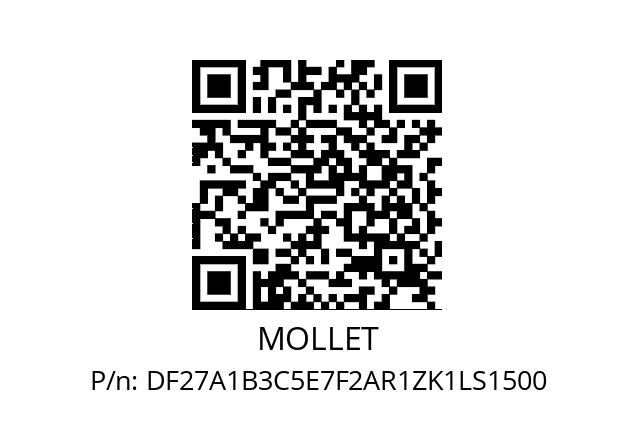   MOLLET DF27A1B3C5E7F2AR1ZK1LS1500