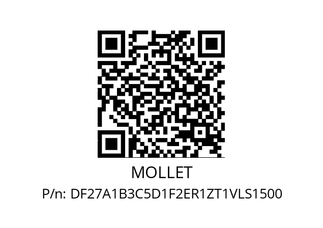   MOLLET DF27A1B3C5D1F2ER1ZT1VLS1500