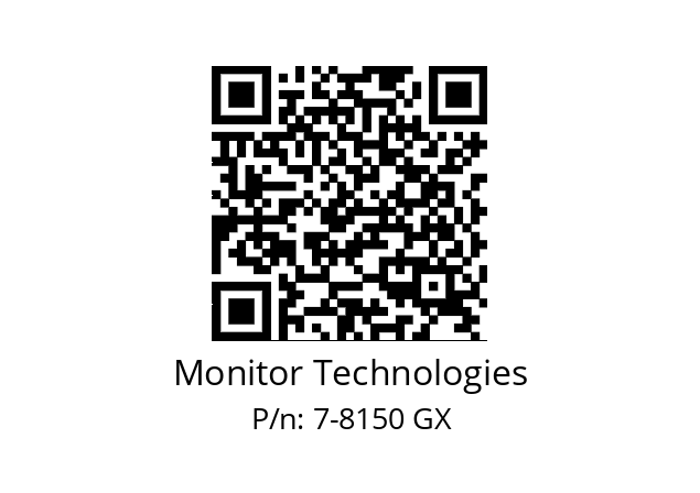   Monitor Technologies 7-8150 GX