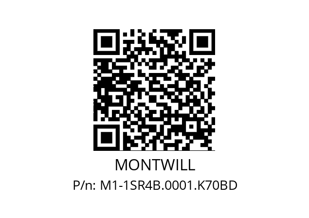   MONTWILL M1-1SR4B.0001.K70BD