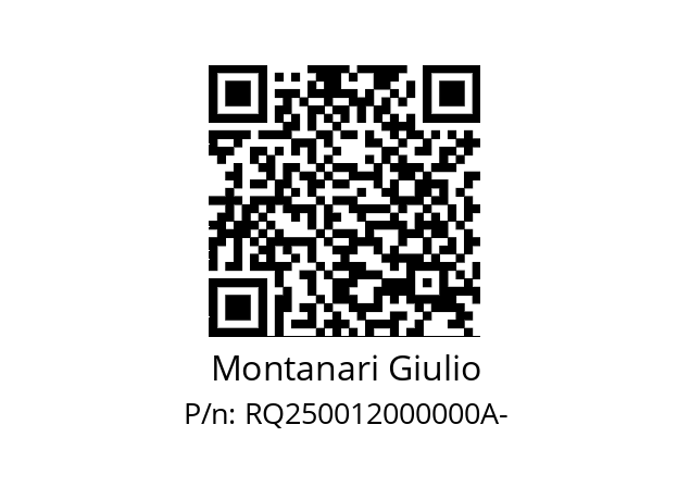   Montanari Giulio RQ250012000000A­