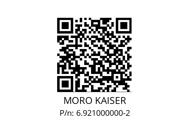   MORO KAISER 6.921000000-2