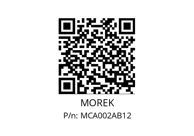   MOREK MCA002AB12