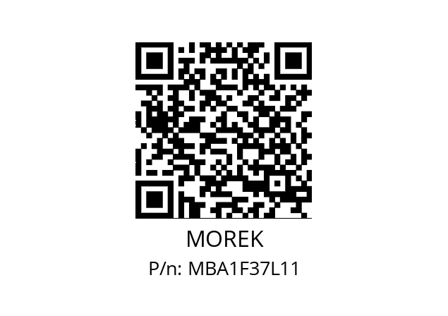   MOREK MBA1F37L11