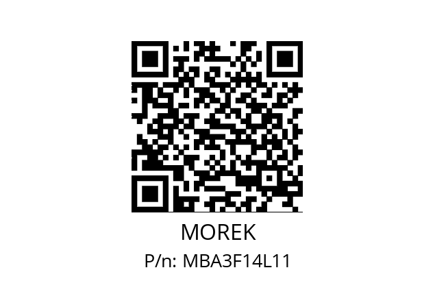   MOREK MBA3F14L11