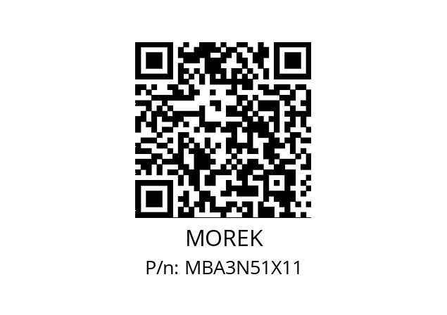   MOREK MBA3N51X11