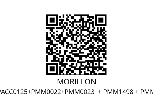   MORILLON PACC0125+PMM0022+PMM0023  + PMM1498 + PMM2058