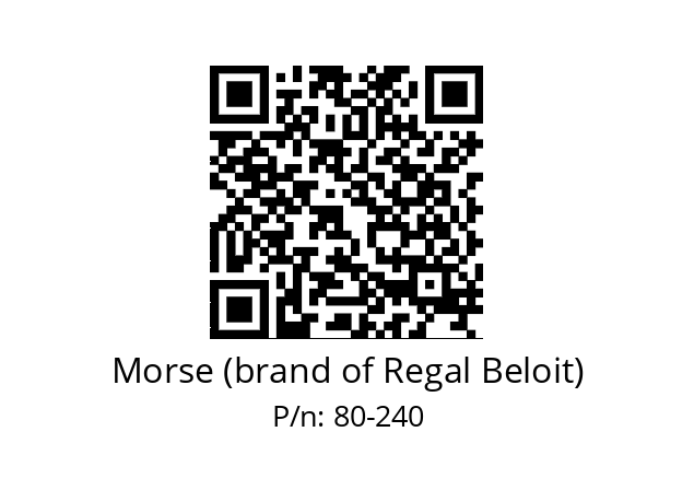   Morse (brand of Regal Beloit) 80-240