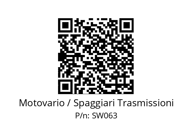   Motovario / Spaggiari Trasmissioni SW063