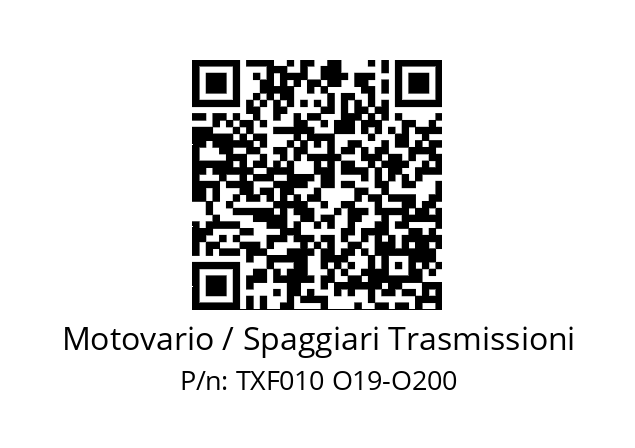   Motovario / Spaggiari Trasmissioni TXF010 O19-O200