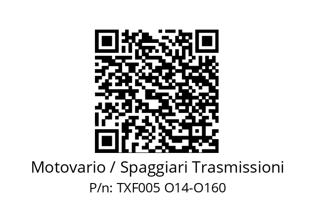   Motovario / Spaggiari Trasmissioni TXF005 O14-O160