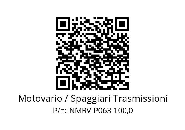   Motovario / Spaggiari Trasmissioni NMRV-P063 100,0