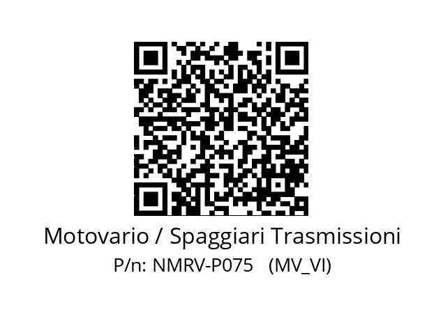   Motovario / Spaggiari Trasmissioni NMRV-P075   (MV_VI)