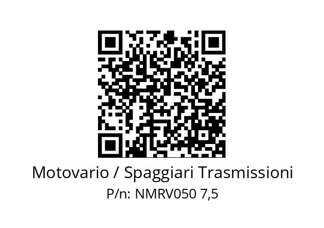   Motovario / Spaggiari Trasmissioni NMRV050 7,5