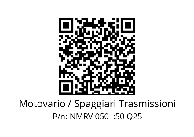   Motovario / Spaggiari Trasmissioni NMRV 050 I:50 Q25