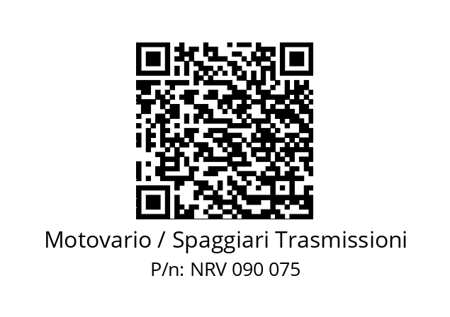   Motovario / Spaggiari Trasmissioni NRV 090 075