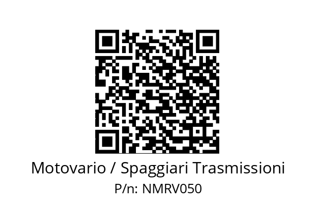 Reducer  Motovario / Spaggiari Trasmissioni NMRV050