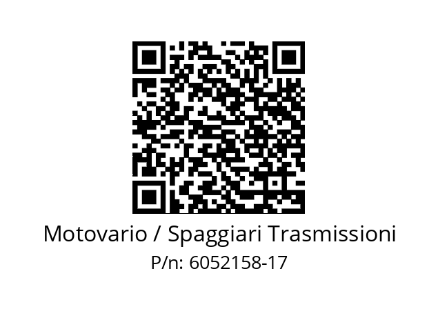   Motovario / Spaggiari Trasmissioni 6052158-17