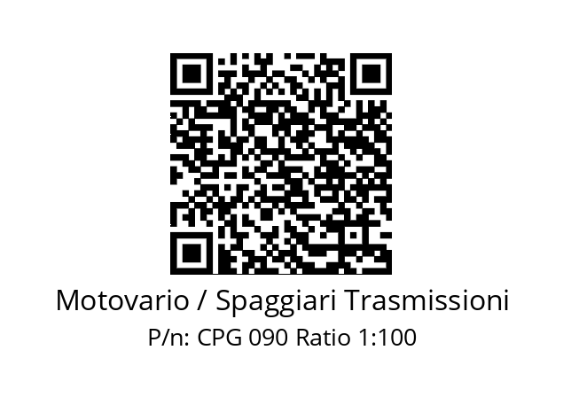   Motovario / Spaggiari Trasmissioni CPG 090 Ratio 1:100