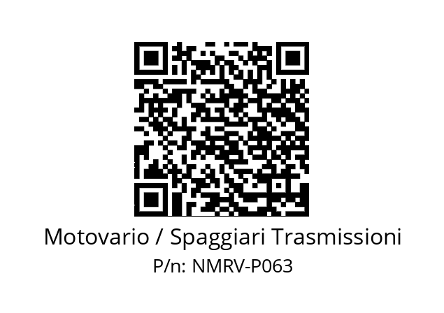   Motovario / Spaggiari Trasmissioni NMRV-P063