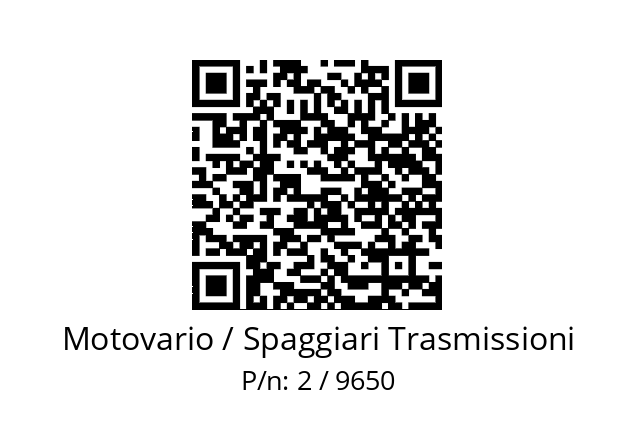   Motovario / Spaggiari Trasmissioni 2 / 9650