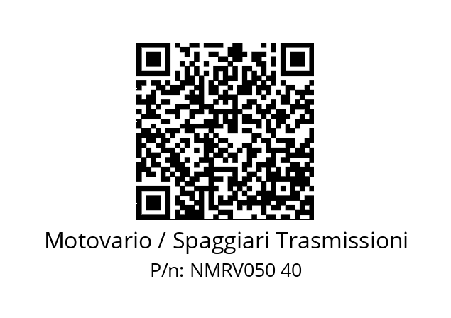   Motovario / Spaggiari Trasmissioni NMRV050 40