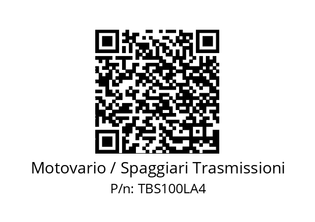   Motovario / Spaggiari Trasmissioni TBS100LA4