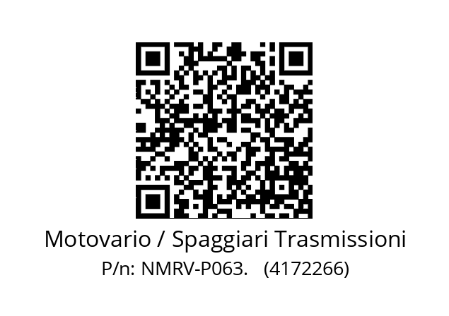   Motovario / Spaggiari Trasmissioni NMRV-P063.   (4172266)